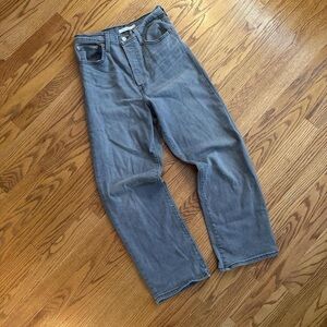 Women’s Grey Levi Ribcage Jeans - 28